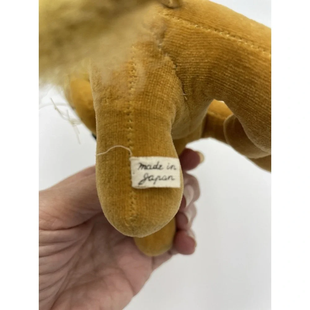 Vintage‎ Stuffed Plush Lion 1960s Made In Japan Toy Animal